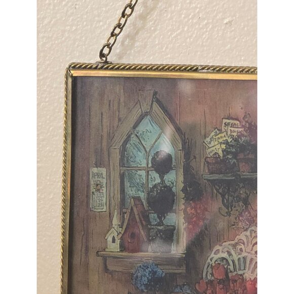Vintage Wall Hanging Decor By Debbi Mumm With Chain - Picture 9 of 10